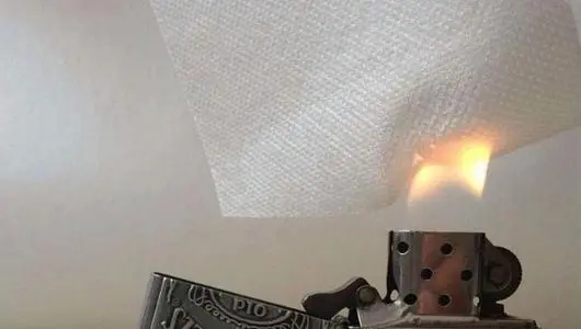 不織布の難燃性